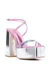 Haus Of Honey Haus Of HoneyWannabe Mirror Leather Sandals