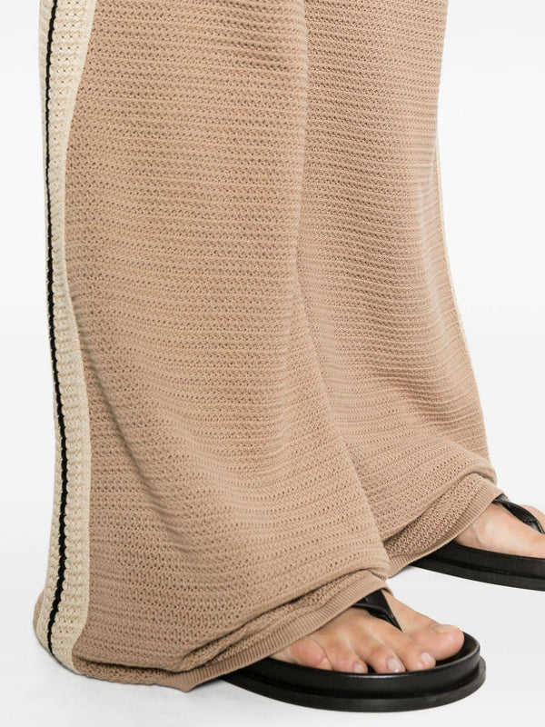 Palm Angels Palm Angels Logo tape knitted trousers
