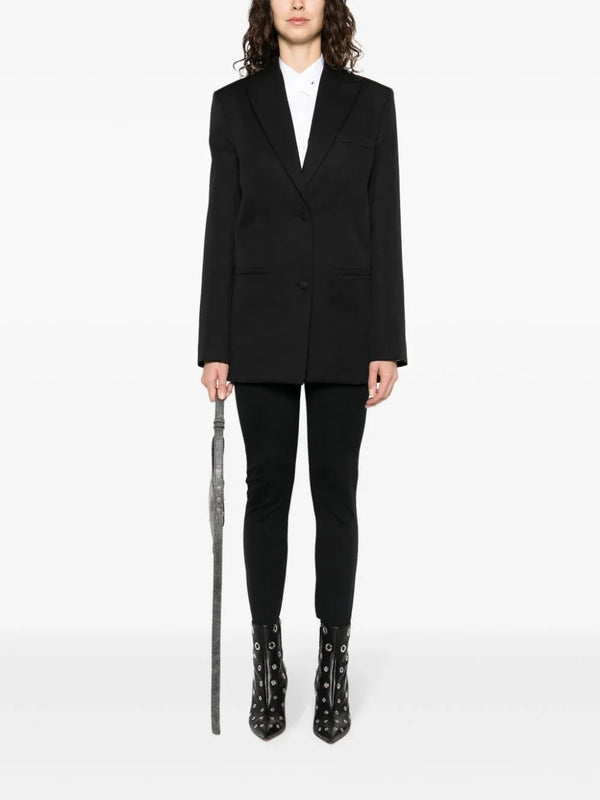 Off White Off White single-breasted virgin-wool blazer