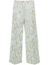 Erika Cavallini Semi-Couture Erika Cavallini Semi-Couture Printed cropped trousers