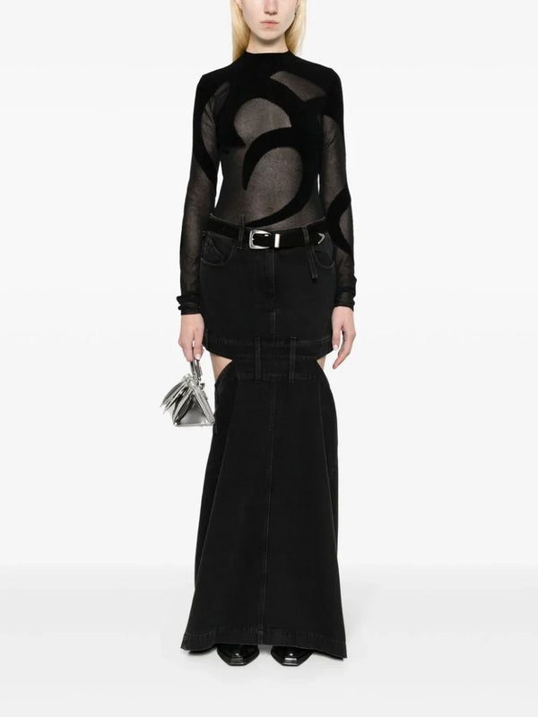 The Attico The Attico Denim skirt