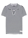 EA7 Ea7 V-neck Striped polo shirt
