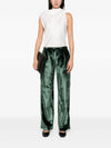 F.R.S . F.R.S . Velvet high-waisted trousers