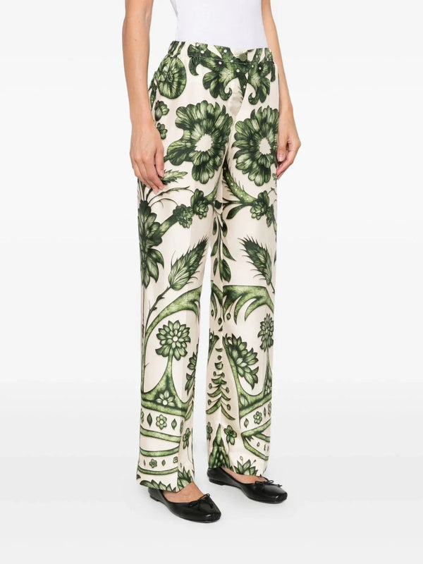 F.R.S . F.R.S . Printed silk trousers