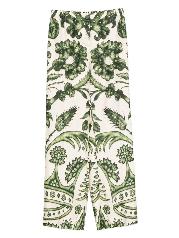 F.R.S . F.R.S . Printed silk trousers
