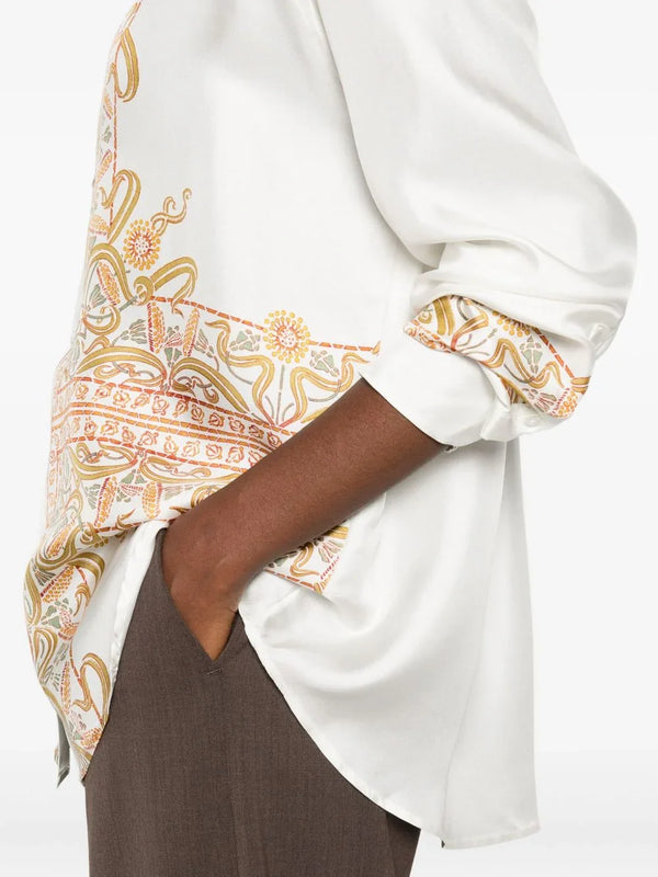 Pierre Louis Mascia Pierre Louis Mascia Embroidered silk shirt