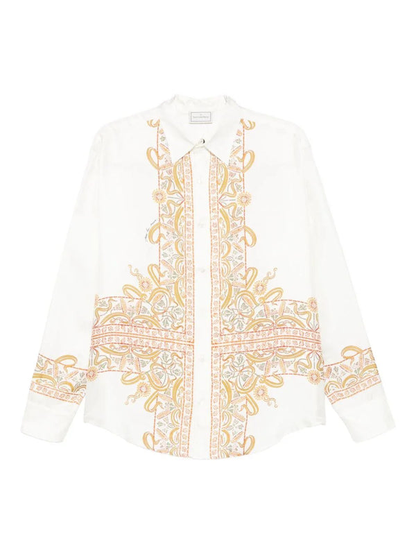 Pierre Louis Mascia Pierre Louis Mascia Embroidered silk shirt