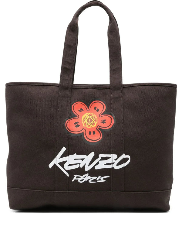 KENZO FUTURA KENZO FUTURA Kenzo x Futura 2000' large tote bag 'Kenzo Utility' in canvas