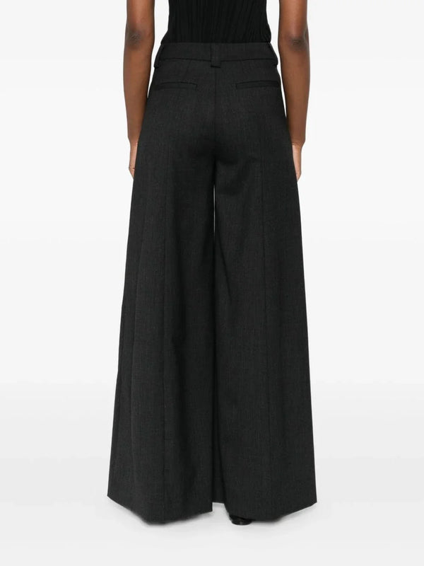 THE LATEST THE LATEST Thelatest Alma wool blend wide-leg trousers