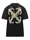 Off White Off White Arrow Glass Flower cotton t-shirt