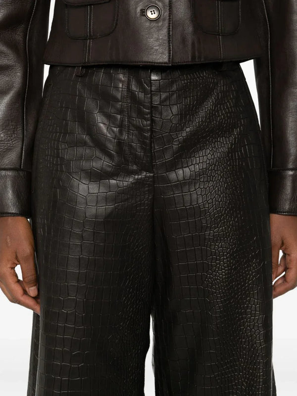 Enes Enes Leather trousers