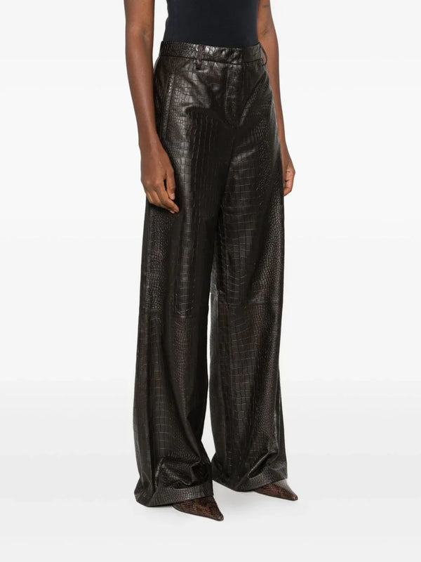 Enes Enes Leather trousers