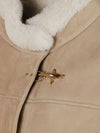 Fay Fay Leather shealing cape