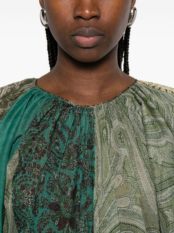 Pierre Louis Mascia Pierre Louis Mascia Silk and cotton blend long dress