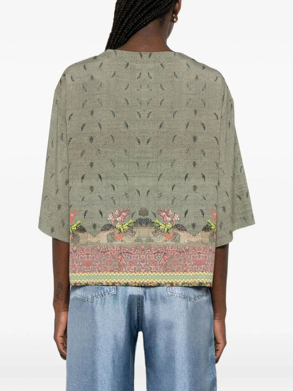 Pierre Louis Mascia Pierre Louis Mascia Printed silk blouse