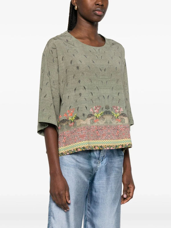 Pierre Louis Mascia Pierre Louis Mascia Printed silk blouse