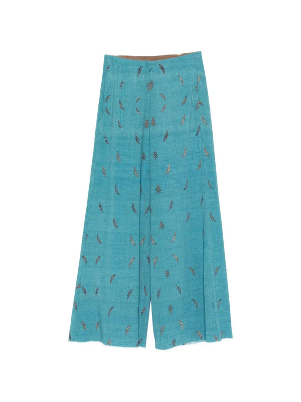 Pierre Louis Mascia Pierre Louis Mascia Printed silk trousers