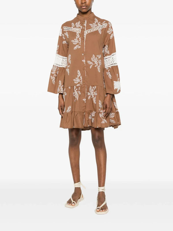 BYE Bye Printed cotton dress