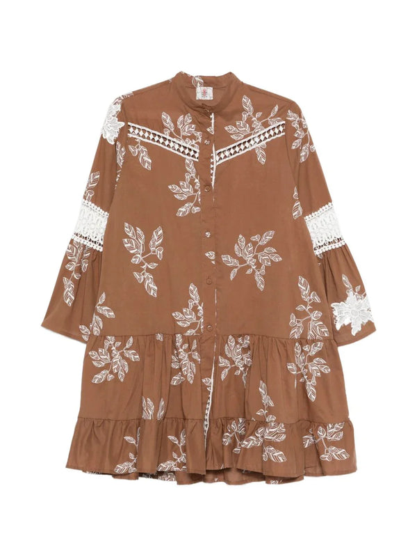 BYE Bye Printed cotton dress