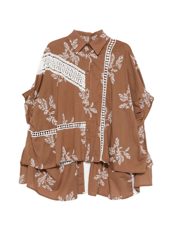 BYE Bye Printed cotton shirt
