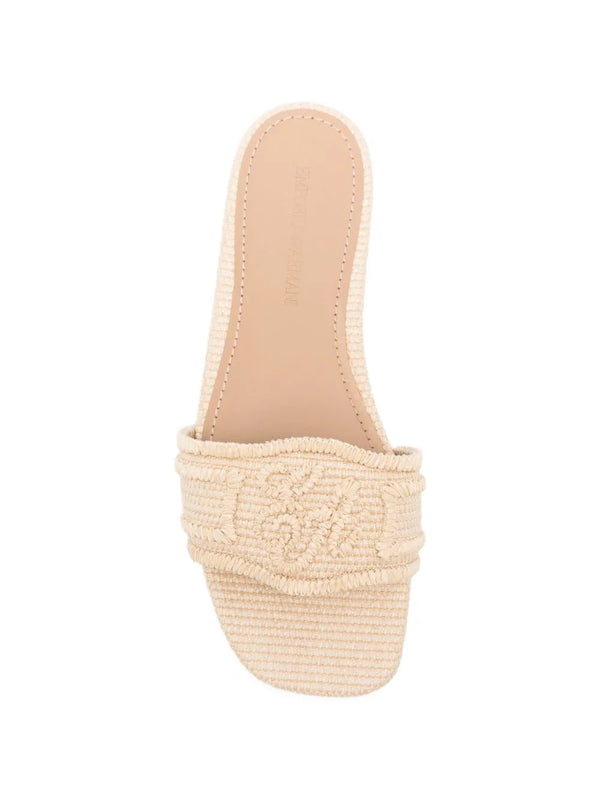 EMPORIO ARMANI EXCLUSIVE EMPORIO ARMANI EXCLUSIVE Woven raffia sandals