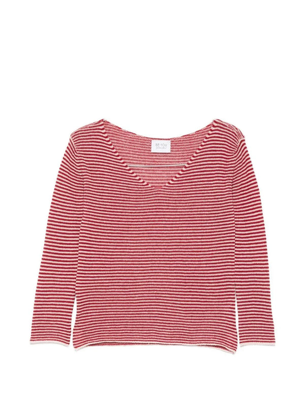 Beyou Beyou V-neck long sleeves Cashmere v-necked sweater