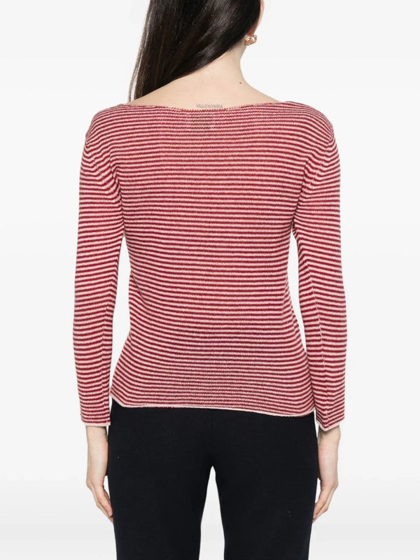 Beyou Beyou V-neck long sleeves Cashmere v-necked sweater