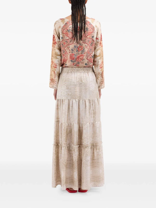 Pierre Louis Mascia Pierre Louis Mascia Silk long skirt
