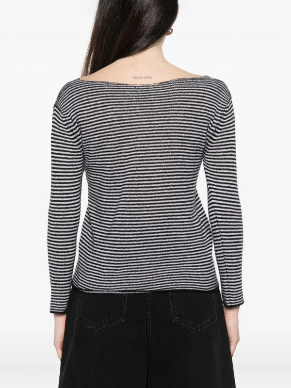 Beyou Beyou V-neck long sleeves Cashmere v-necked sweater