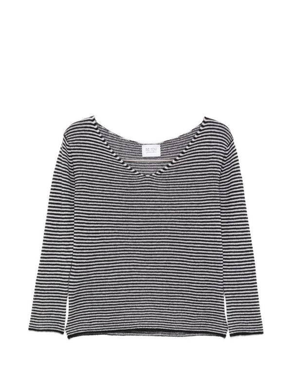 Beyou Beyou V-neck long sleeves Cashmere v-necked sweater