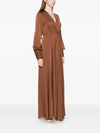 A-line skirt Palm Beach silk maxi dress