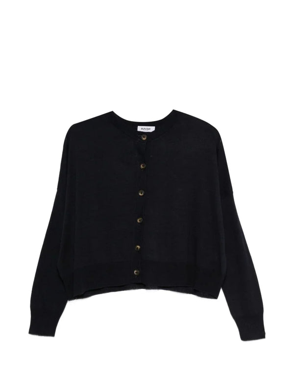 Base Base Linen and cotton blend cardigan