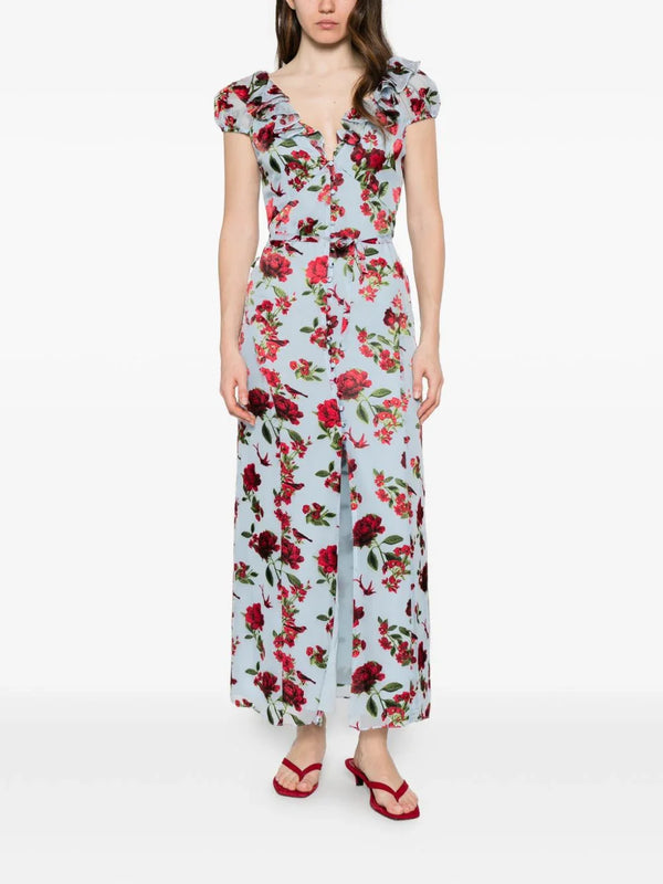 Alice + Olivia Alice + Olivia Tara printed long dress
