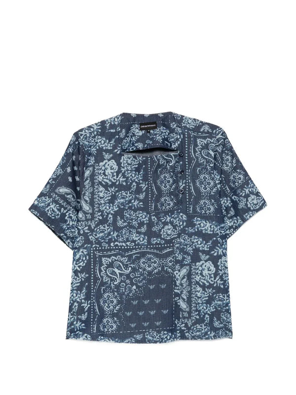 Emporio Armani Emporio Armani Floral Print Cotton Top