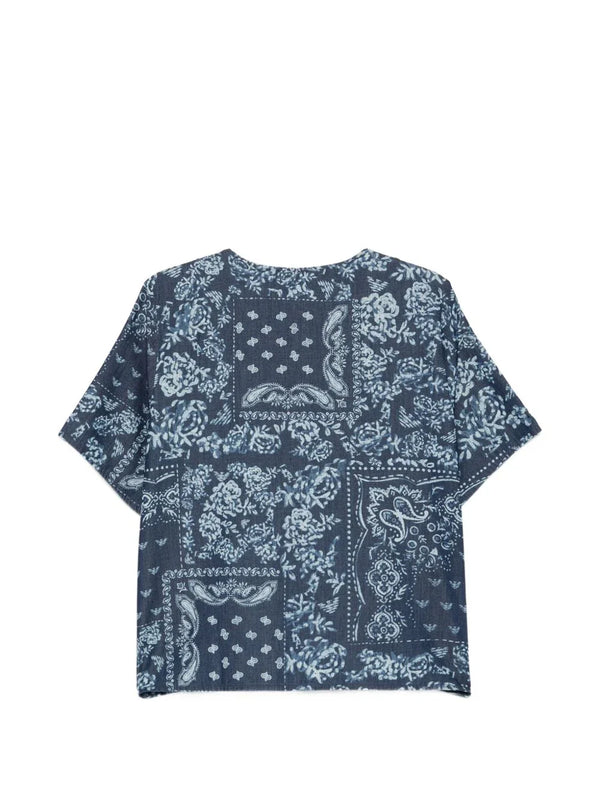 Emporio Armani Emporio Armani Floral Print Cotton Top
