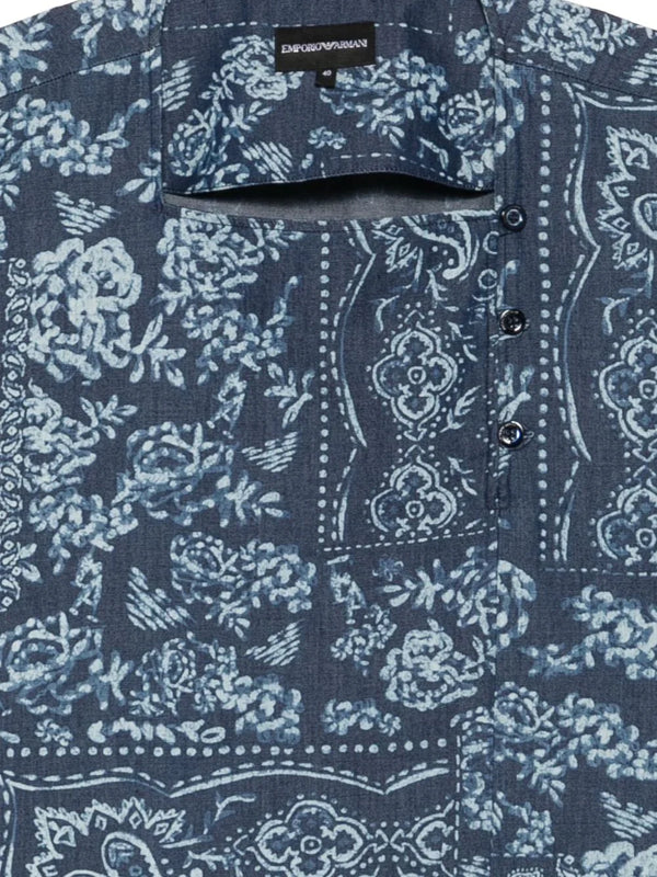 Emporio Armani Emporio Armani Floral Print Cotton Top