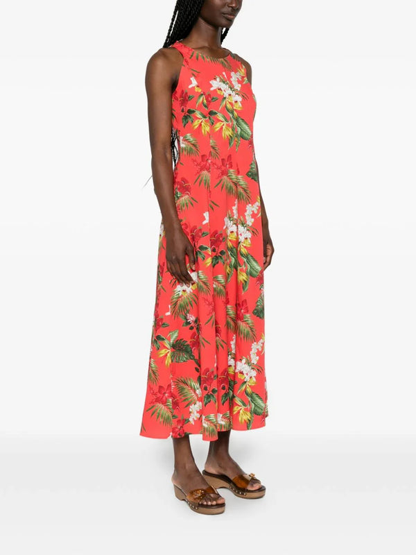ARCHIVIO '67 Archivio '67 A-line Printed cotton midi dress