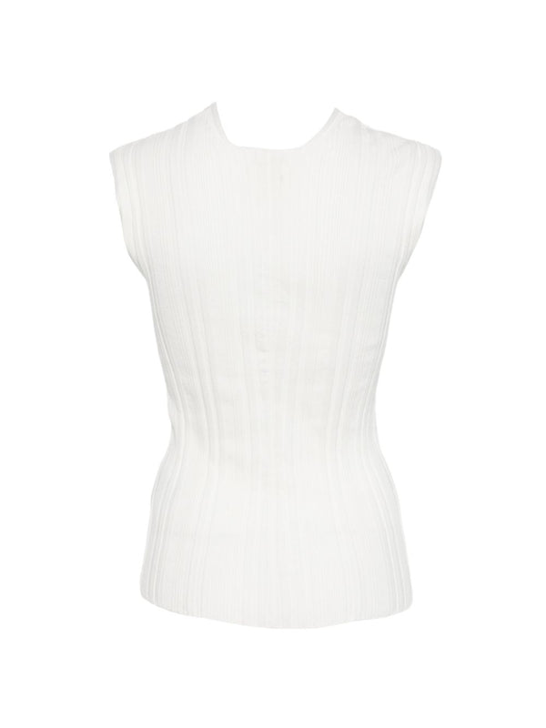 Closed Closed Linen Cotton V-Necked Sweater