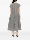Apuntob Apuntob Checked Cotton Midi Dress