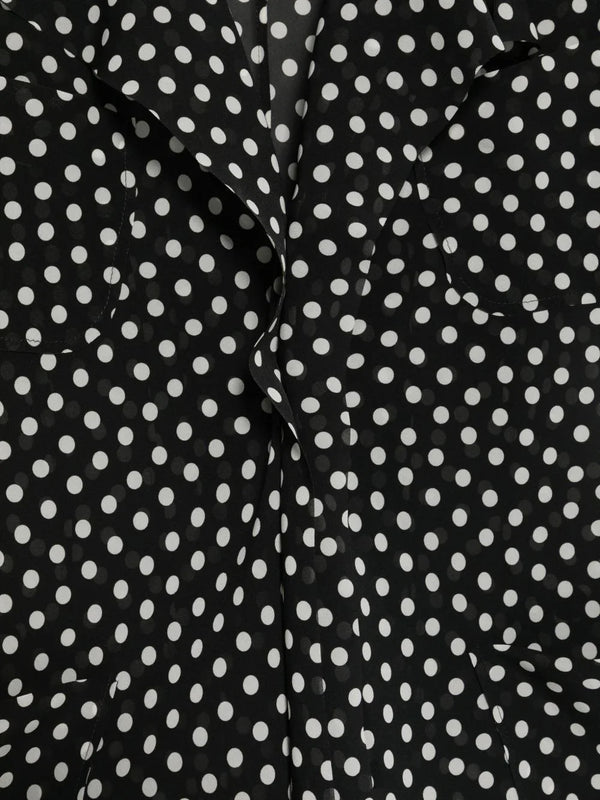 Junya Watanabe Junya Watanabe Polka-Dot Ruffled Jacket