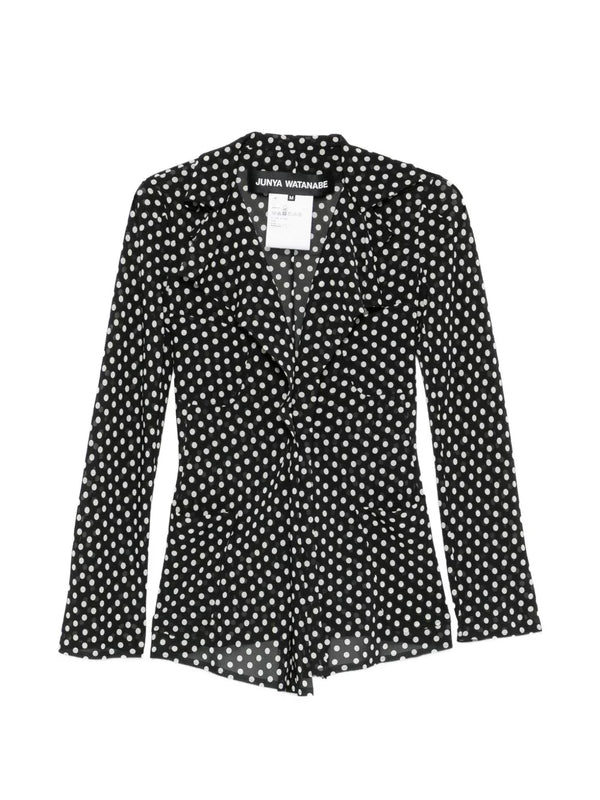 Junya Watanabe Junya Watanabe Polka-Dot Ruffled Jacket