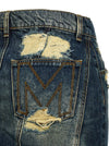 Marc Jacobs Marc Jacobs The Rip And Repair Straight Jean Skirt