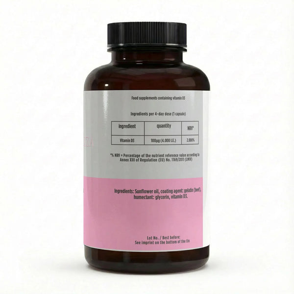 Vitamin D3 4,000 IU - 180 Softgels Vitamin D Supplement (Softgels)