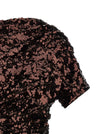 Ganni Ganni Brown Sequins Mini Dress