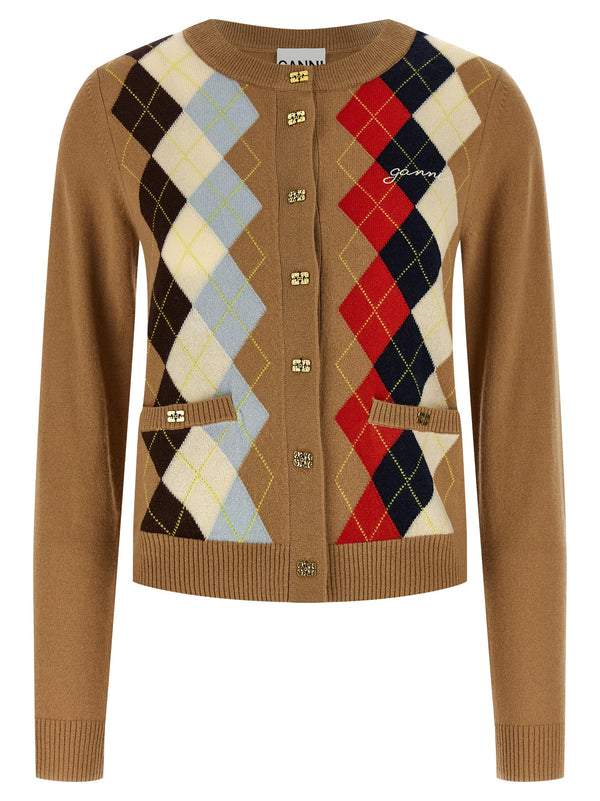 Ganni Ganni Diamond-shaped Cardigan