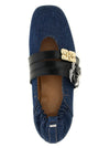 Ganni Ganni Sue Triple Ballet Flats