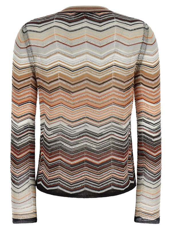 Missoni Missoni Chevron Lamé Cardigan