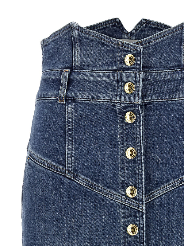Elisabetta Franchi Elisabetta Franchi Denim Skirt
