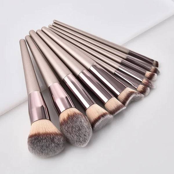 Hot Champagne Cosmetic Brush Set Makeup Brush Set