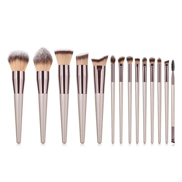 Hot Champagne Cosmetic Brush Set Makeup Brush Set